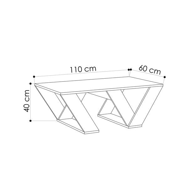Decortie Pipra Modern Multipurpose Coffee Table 110x60x40cm