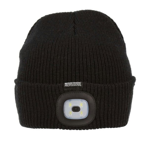 Regatta Unisex Adult Pro Spotlight Torch Beanie - Black