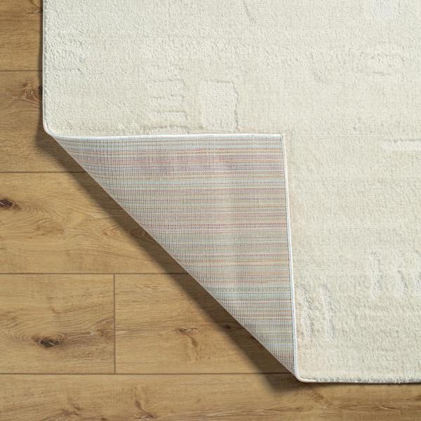 Livabliss Freud-Modern Ivory Off-White High Pile Rug