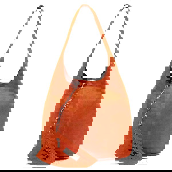 Kitise Slouch Genuine Italian Suede Large Tote Bag With Detachable Purse