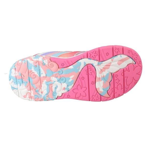 Clarks Girls Clarks Rainbow And Mermaid Tail Design Trainers Tidal Star K