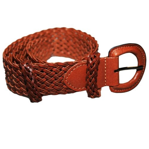 Eastern Counties Leather Womens/Ladies Plaited Belt - Tan