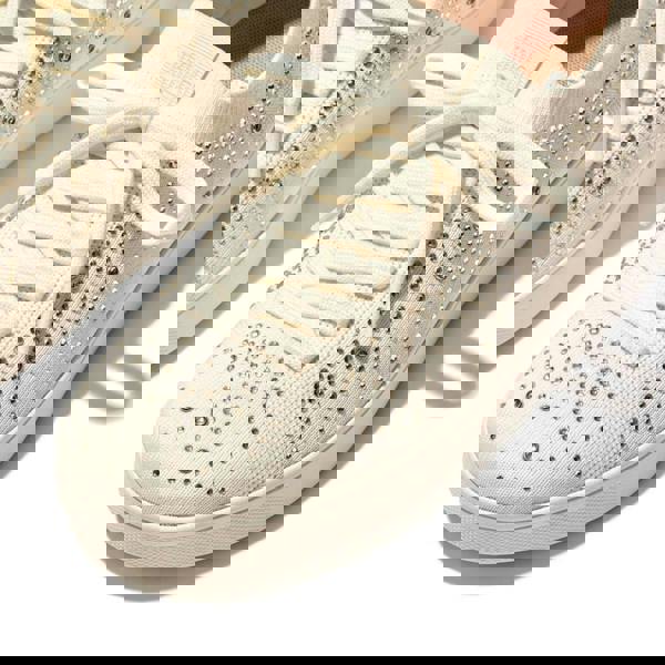 Fit Flop Womens/Ladies Rally Crystal Knitted Trainers - Beige - 