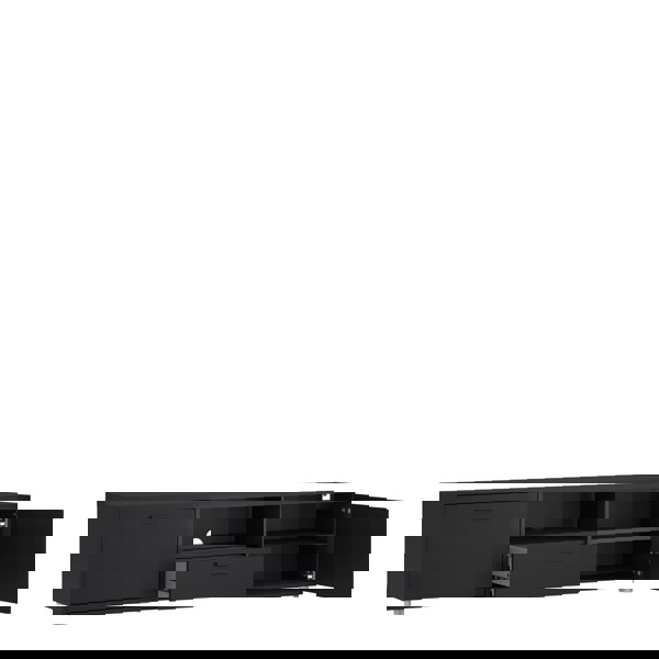 Furniture To Go Media TV Unit with 2 Doors 1 Drawer 177cm Black