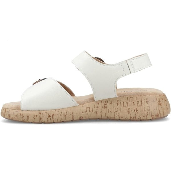 Hush Puppies Alison Leather Women's Cream Sandals