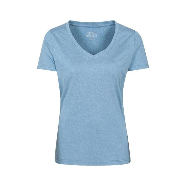 Mountain Warehouse Womens/Ladies Vitality V Neck T-Shirt - Blue - 