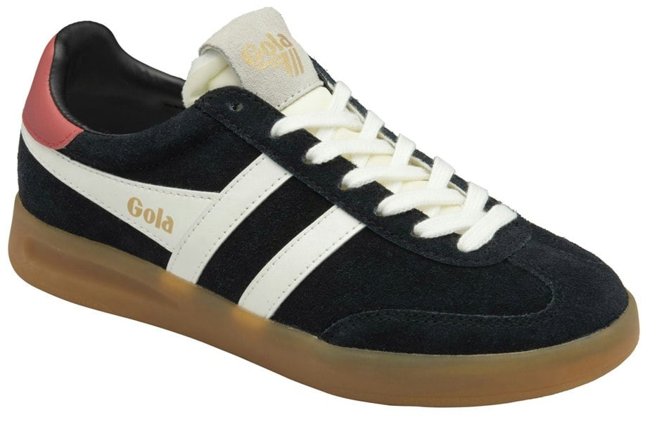 Gola Cyclone Suede Women's Black/Off White/Coral Trainers