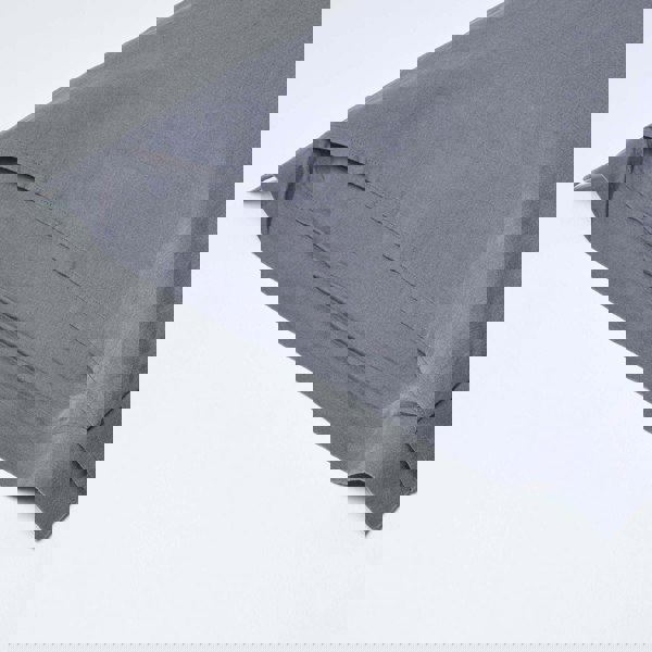 HOMESCAPES French Flax Linen Oxford Pillowcase, King Size