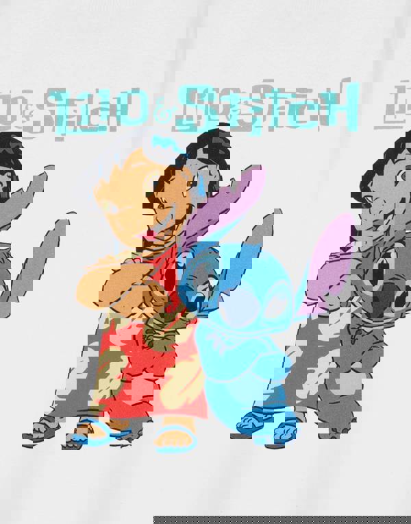 Disney Girls White Lilo & Stitch Short Sleeved T-Shirt