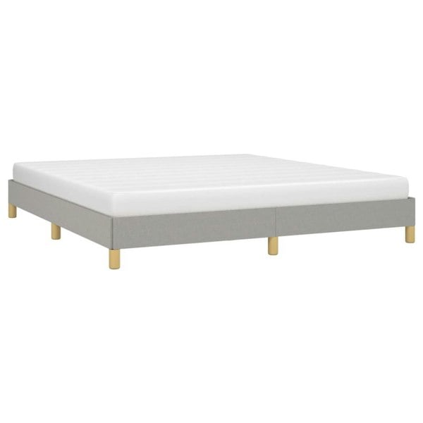 Berkfield Bed Frame Light Grey 180x200 cm 6FT Super King Fabric