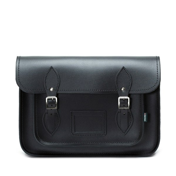 Zatchels Handmade Leather Satchel - Black