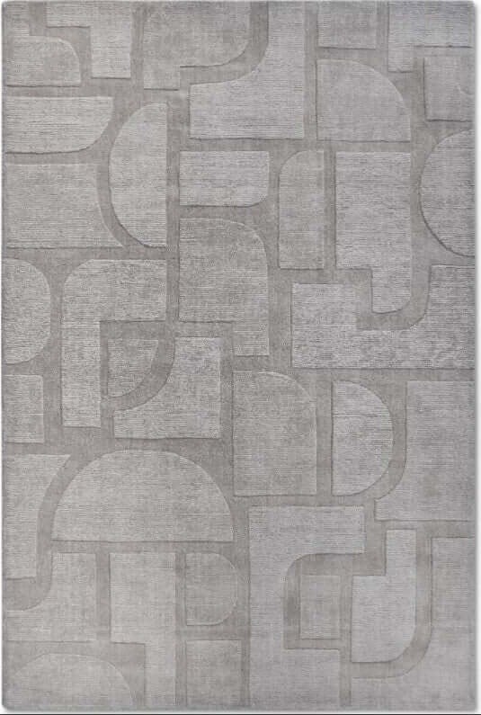 The Rugs Hand-Woven Wool Rug - Elegant Abstract Designs