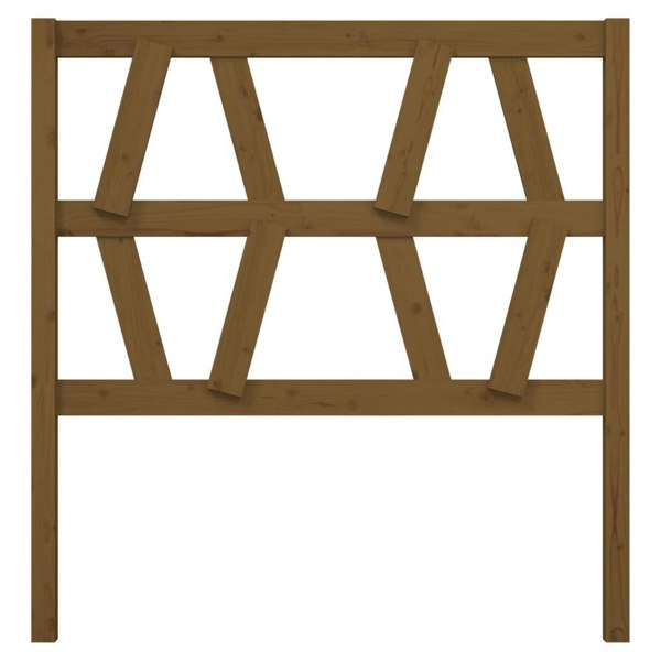 Berkfield Bed Headboard Honey Brown 81x4x100 cm Solid Wood Pine