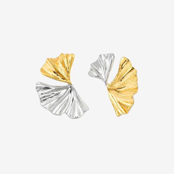 Uchi & Soto Kin Mixed Metals Sculptural Statement Earrings