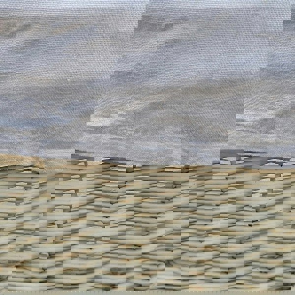 Mellow Buff Willow Cotton Lined Laundry Basket