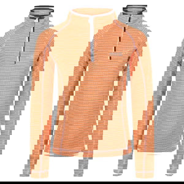 Regatta Childrens/Kids Berley Half Zip Long Sleeved Top - Apricot Crush - 