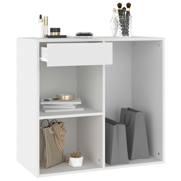 Berkfield Cosmetic Cabinet White 80x40x75 cm Engineered Wood