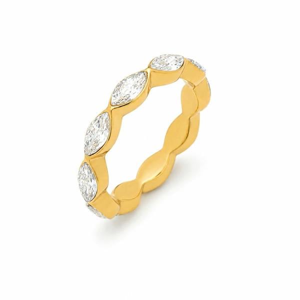 Say It With Marquise Stone Ring - Yellow Gold