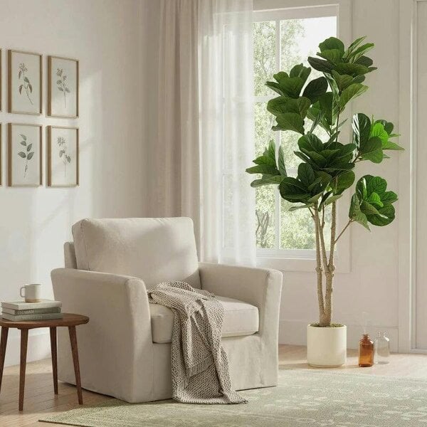 180cm Artificial Fiddle Leaf Fig Tree - Green