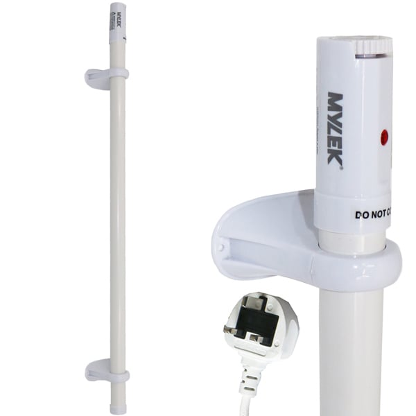 Mylek Tubular Heater 135W - 1050mm - Low Energy Tube - Built in Thermostat And Mounting Brackets Greenhouse, Garage, Caravan