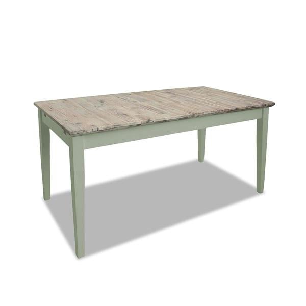 Statement Furniture Florence Rectangle Extending Kitchen Dining Table with Center Extension Leaves