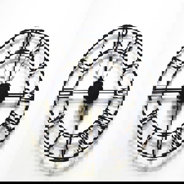 WALPLUS WC2147 - Vintage Rustic Roman Iron Wall Clock - 43 cm / 17 in