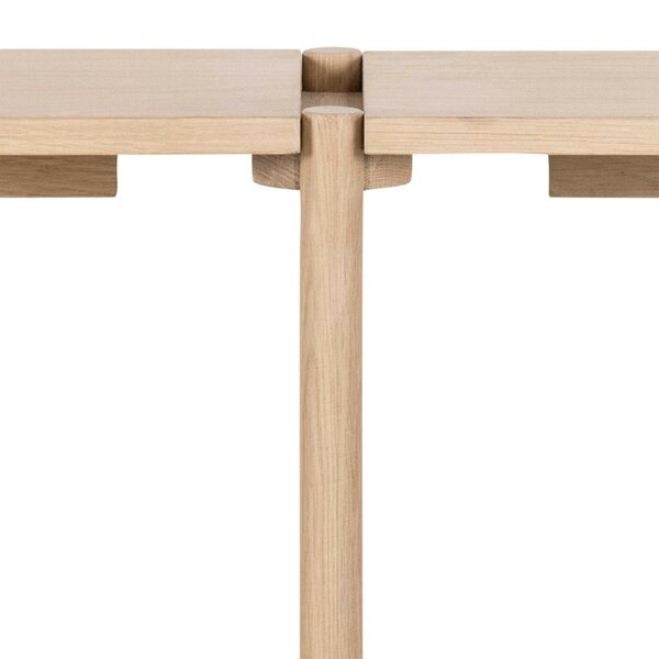 Wyld Haus Berrytwist Scandi White Oak Veneer Bookcase 4 Shelves