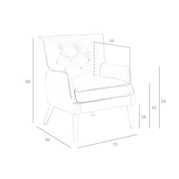 Angel Cerdá Chester Armchair Dark Grey Leather 5085