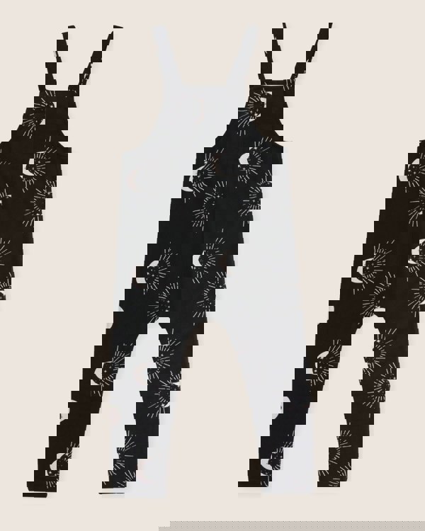 organic cotton Black Astrology Print Dungarees - image 7
