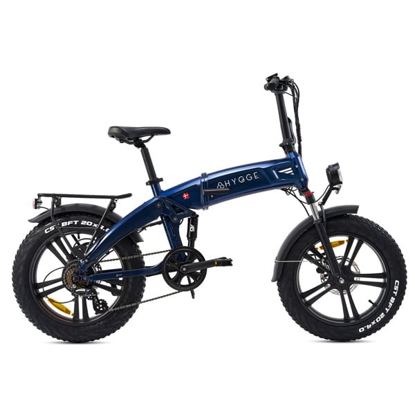 Hygge Bikes Sorø 2026 - Folding Fat Tyre E-Bike 48V 14.5Ah - Royal Blue