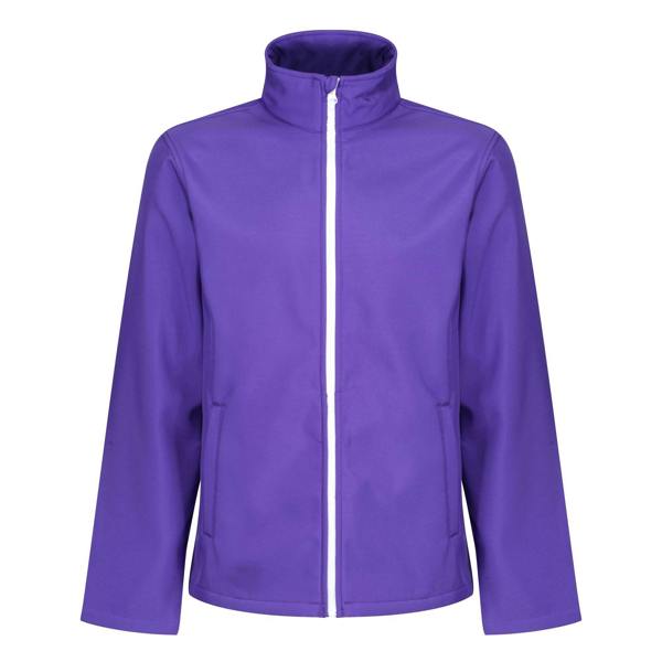 Regatta Standout Mens Ablaze Printable Soft Shell Jacket - Purple/Black