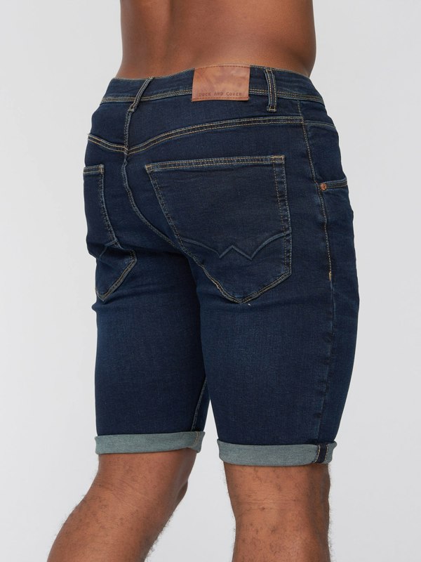 Duck and Cover Mustone Denim Shorts Raw Wash