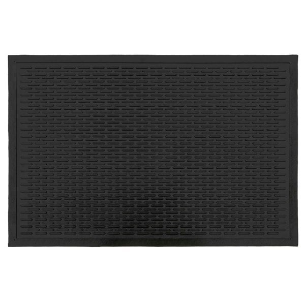 JVL Olympus Capsual Design Rubber Scraper Doormat, 60x90cm