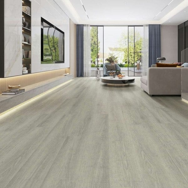 PVC Wooden Self-adhesive Laminate Flooring Planks for Home Decor Living and Home