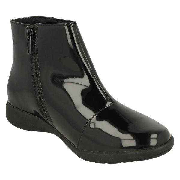 Clarks Girls Clarks Rainbow Detailed Ankle Boots Etch Glow