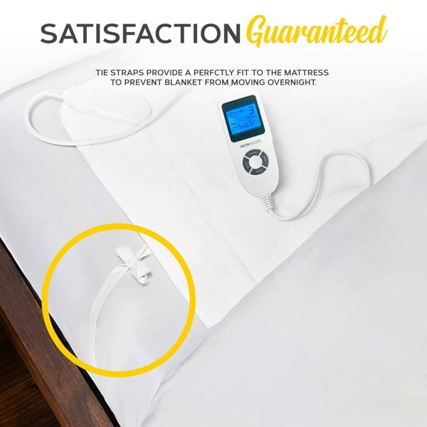 MONHOUSE Fleece Electric Heated Under Blanket - Controller & 9 Heat Settings