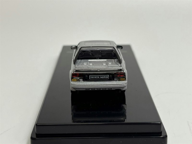 Paragon 1985 Toyota MR2 MK1 Super Silver Metallic LHD 1:64 Scale 55363