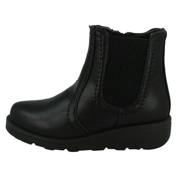 Spot On Ladies Spot On Extra Wide Ankle Boots F4474