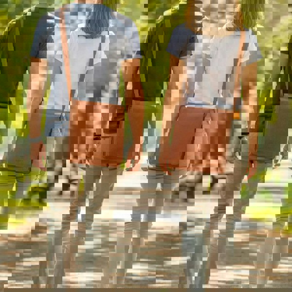 Infinity Leather Ranger - Genuine Leather Crossbody Messenger Bag