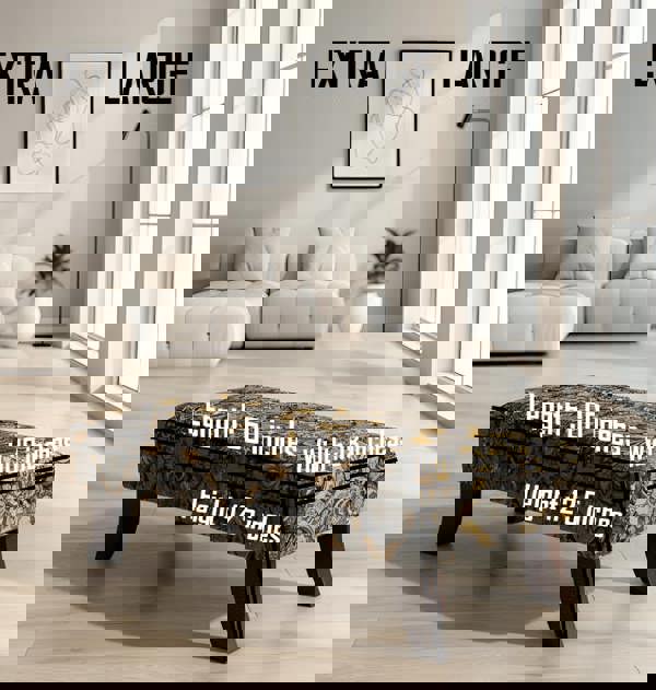 PREMIUM MUSTARD FOLD FLORAL FOOTSTOOL POUFFE FOOTREST TABLE - ISTOOLS