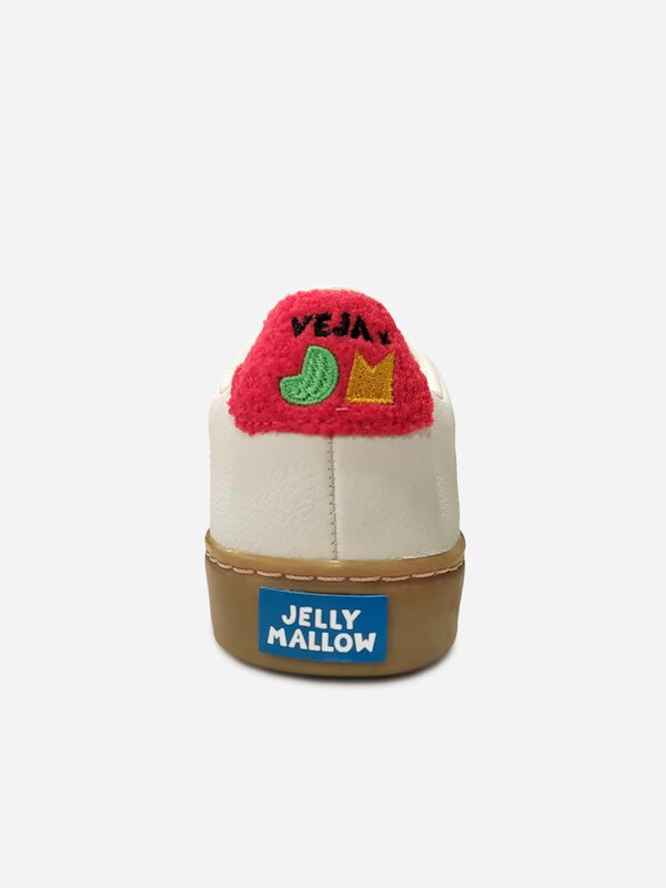 Veja Girls Leather Veja X Jelly Mallow Small Esplar Trainers in White