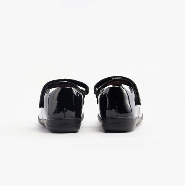 Start-Rite POPPY Girls Patent School Shoes Black