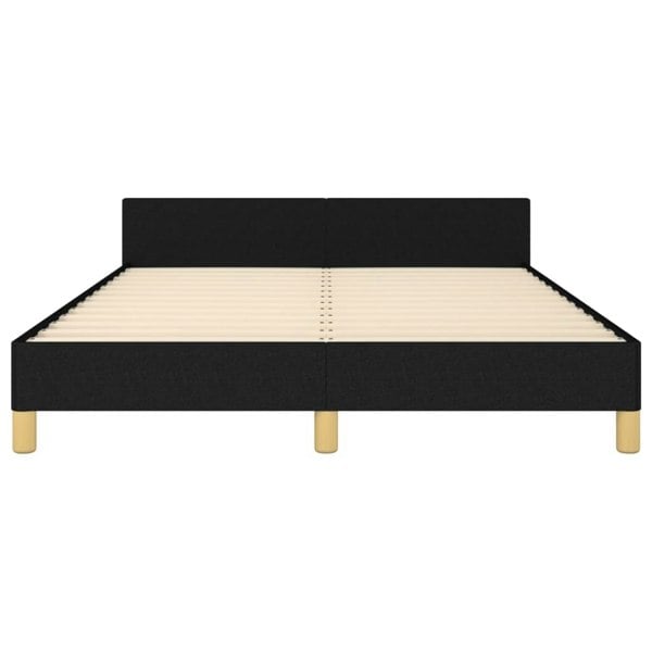 Berkfield Bed Frame with Headboard Black 180x200cm 6FT Super King Fabric