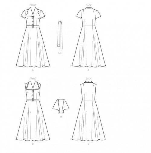 Simplicity Sewing Pattern 9105, Dresses for Women, H5 (6-8-10-12-14) - Intermediate