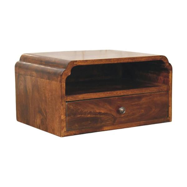 Artisan Furniture Avora Wall-Mounted Chestnut Bedside
