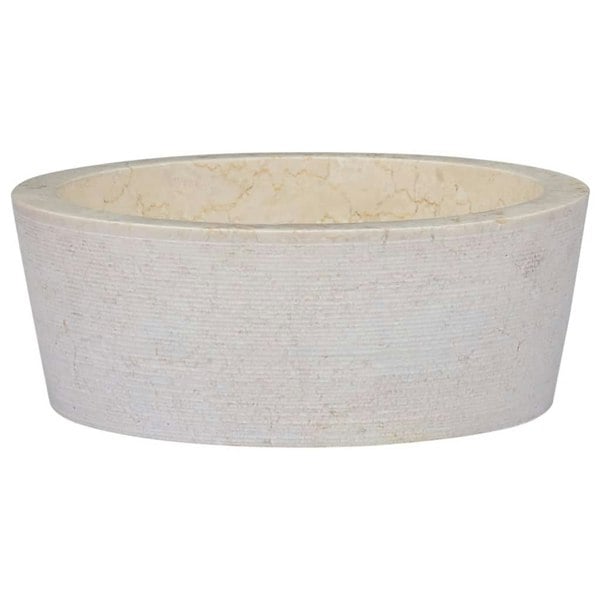 Berkfield Sink Cream �_�”�_40x15 cm Marble