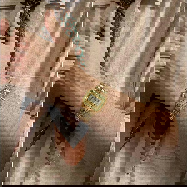 Casio Unisex Vintage Gold Tone Digital Watch A158WEGV-9AEF