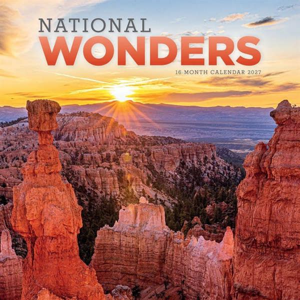 National Wonders Calendar 2027, Wall Calendars, Month To View, Natural World, Gift