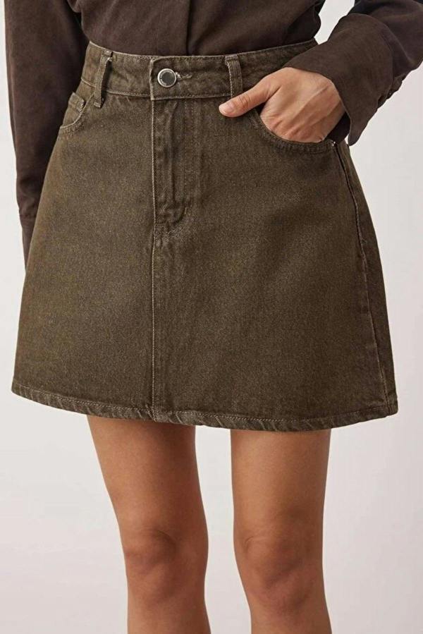 WOVCOR Mini Basic Denim Skirt