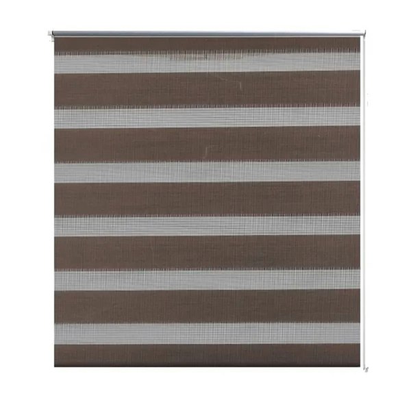 Berkfield Zebra Blind 80 x 175 cm Coffee